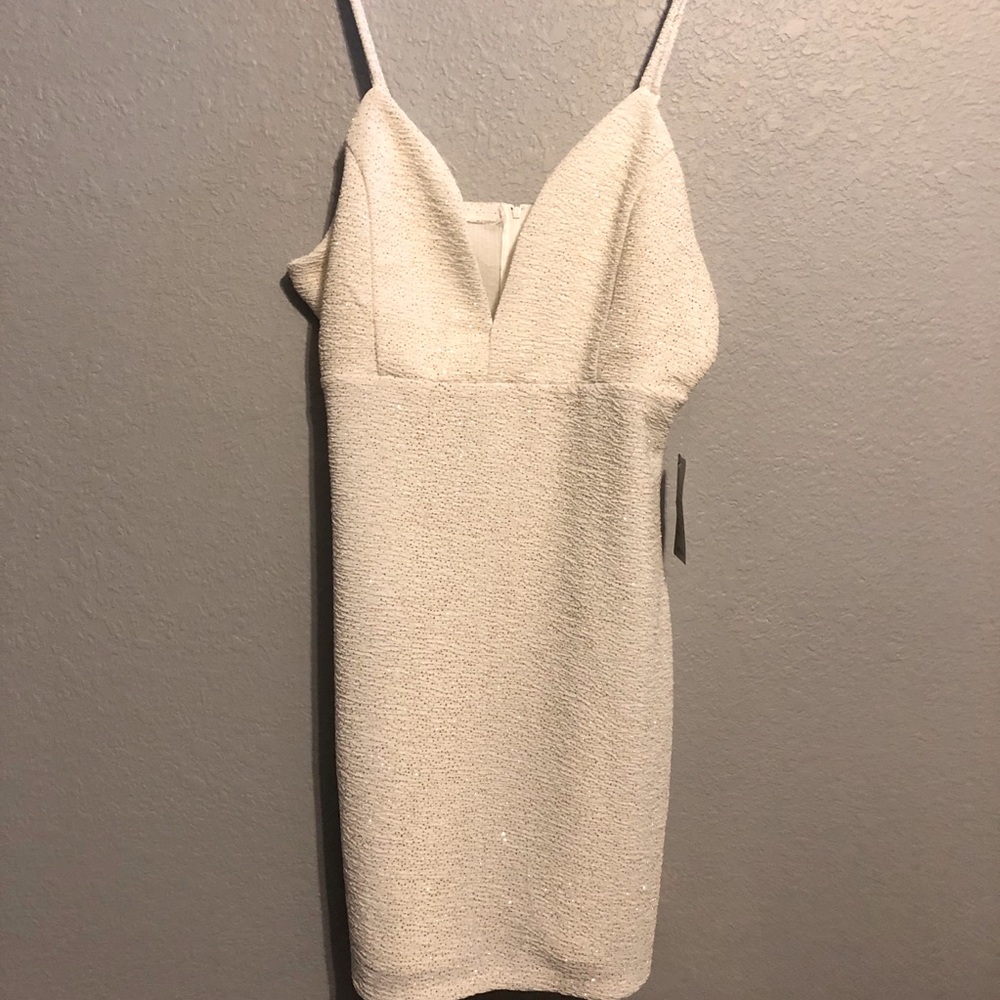 Gold/creme bodycon dress from Nordstrom’s